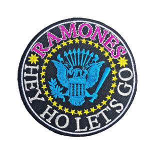 Ramones - Hey Ho Let's Go V. 2 Official Iron On Standard Patch ***READY TO SHIP from Hong Kong***